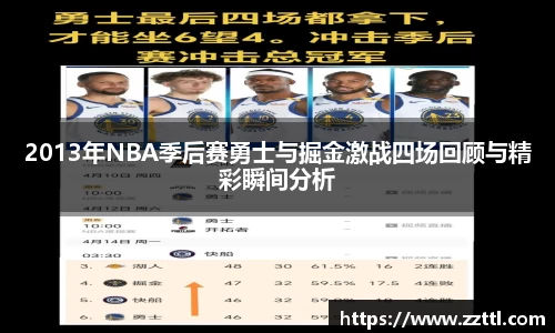 2013年NBA季后赛勇士与掘金激战四场回顾与精彩瞬间分析